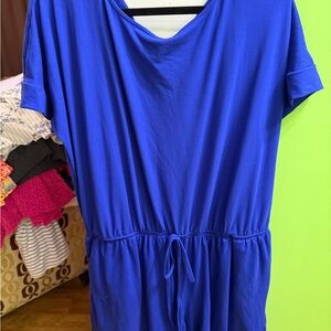 Zenana Outfitters Electric Blue Sleeveless Jumpsuit